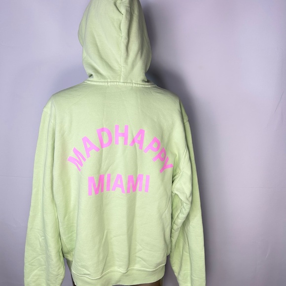 MadHappy Miami Light Green Hoodie NWOT - Picture 3 of 7